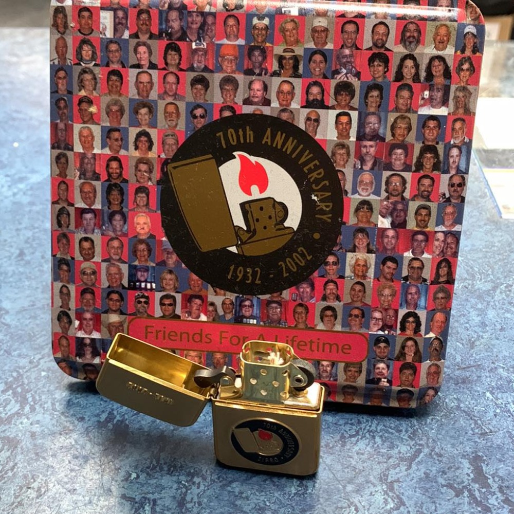 Pre-owned Zippo 70th Anniversary Friends for A Lifetime Lighter